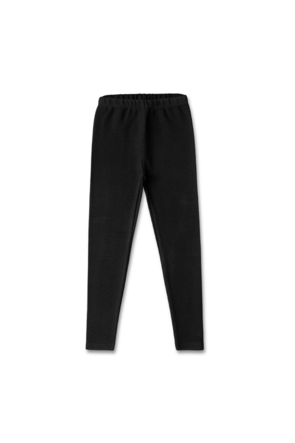 Buy Black Casual Solid Regular Fit Leggings for Girls online in India at Best Price Front